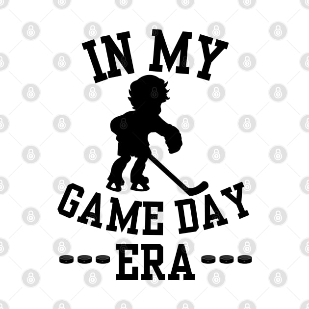 In My Ice Hockey Game Day Era Funny Ice Hockey Player Skating Game Art For Kids Boys by weirdboy