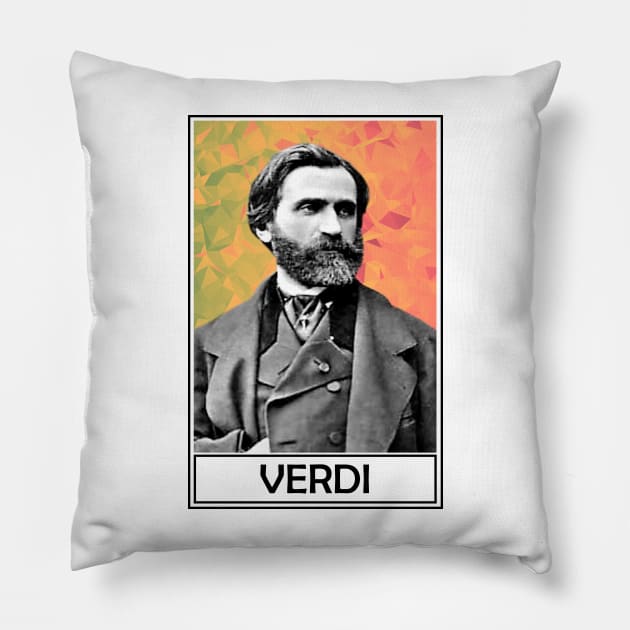 Giuseppe Verdi Pillow by TheMusicophile