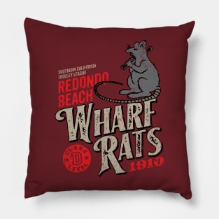 Redondo Beach Wharf Rats Pillow