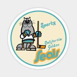 Defunct California Golden Seals Sparky Magnet