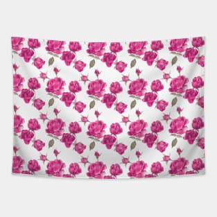 Purple Roses Romantic Pattern Tapestry