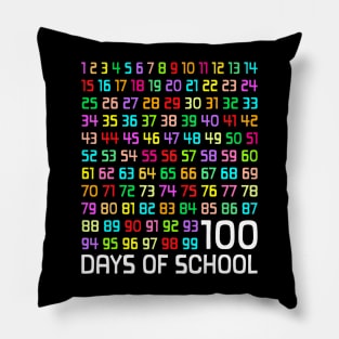 100Th Day Of School Teacher Kids 100 Days Math Numbers Pillow