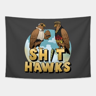 Shit Hawks | Funny Hawk Tapestry