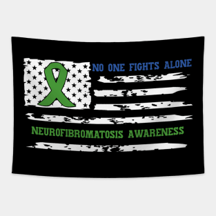 No One Fights Alone Neurofibromatosis Awareness Tapestry