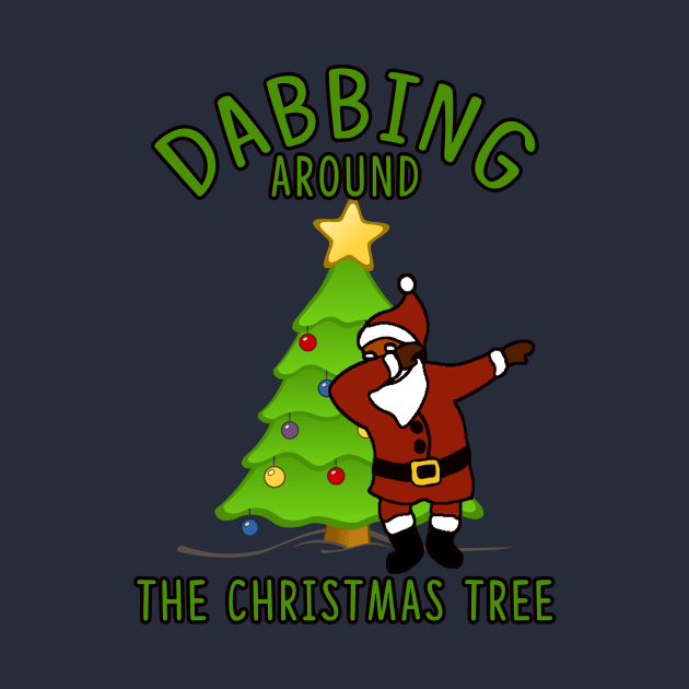 Dabbing Around the Christmas Tree Dab Santa by charlescheshire