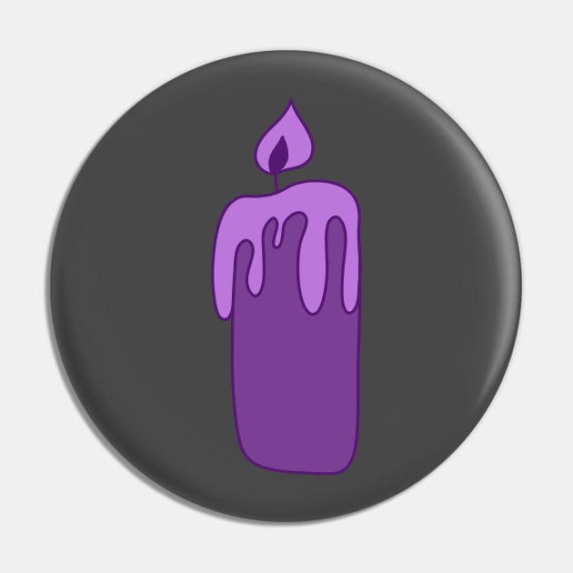 Purple Candle Pin by AmyMinori