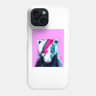 Pop Art Bowie Badger 3 Phone Case