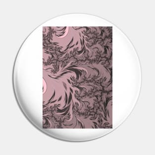 Swirling Floral Pattern Pin