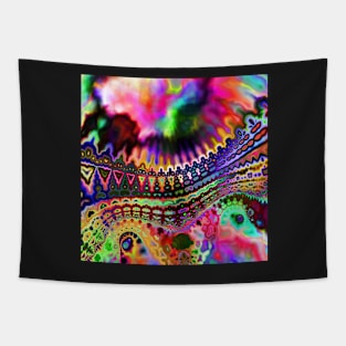 Fractal Aurora Borealis Tapestry