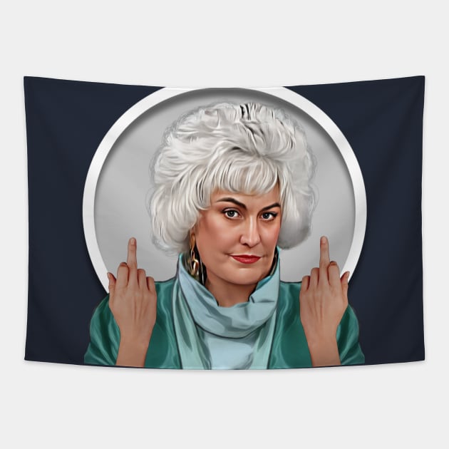 Dorothy Zbornak Flips Off Tapestry by Zbornak Designs