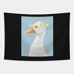 Duck with a Hat Tapestry