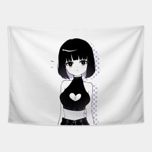 Gothic Anime Girl Tapestry