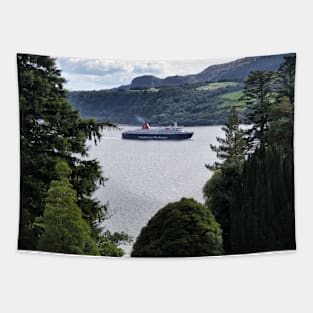 Caledonian Isles arriving in Brodick. Isle of Arran, Scotland Tapestry