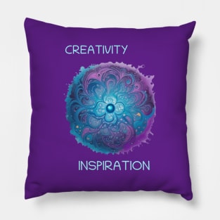 Inspiration is the seed, creativity is the blossom Pillow