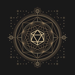 Polyhedral D20 Dice Sacred Symbol Tabletop RPG T-Shirt