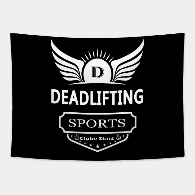 Sports Deadlifting Tapestry by Polahcrea