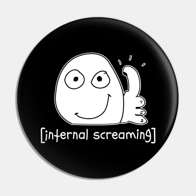 Introvert Meme internal screaming Thumbs Up Dank Meme Pin by alltheprints
