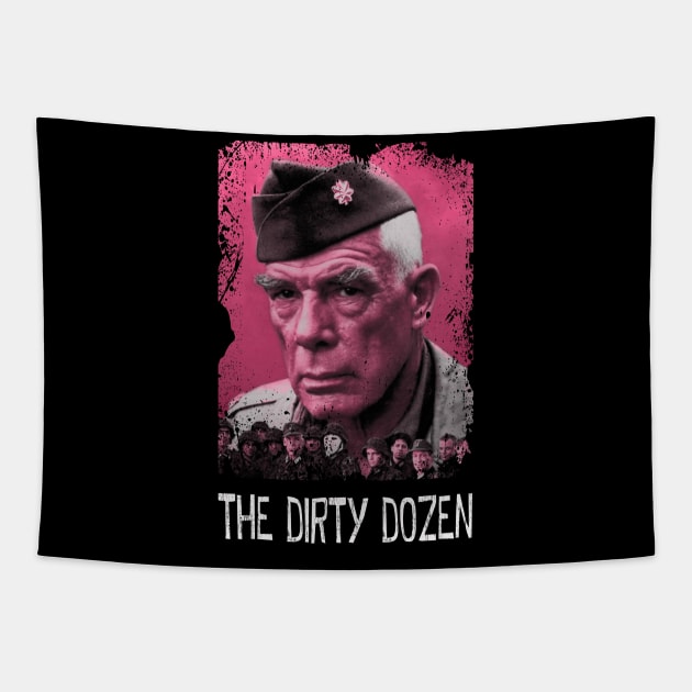 Lee Marvins Command The Dozen Character Tee Tapestry by Camping Addict