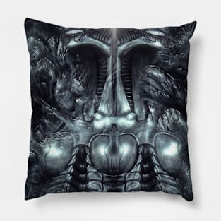 Alien UFO Science fiction fantasy art Pillow