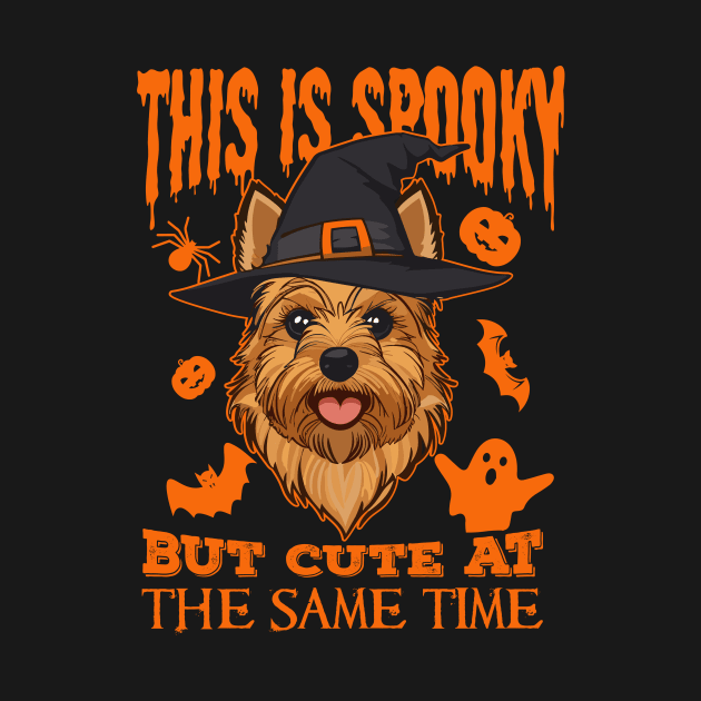 Australian Terrier Dog Halloween Theme by GrafiqueDynasty