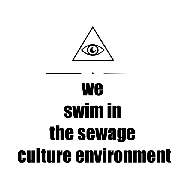 Triangle Eye "We Swim In The Sewage Culture Environment" by arthiteus