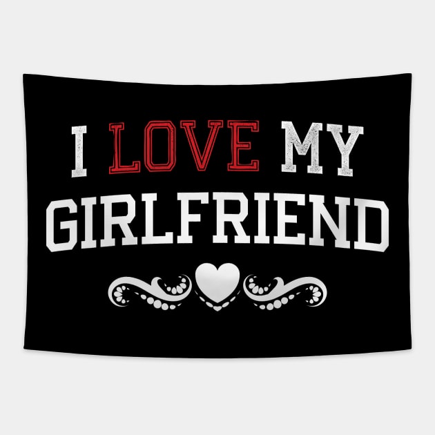 I love my Girlfriend Tapestry by Emma