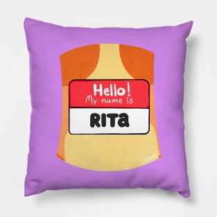 Bingo Name Tag (Rita the Grannie) Pillow