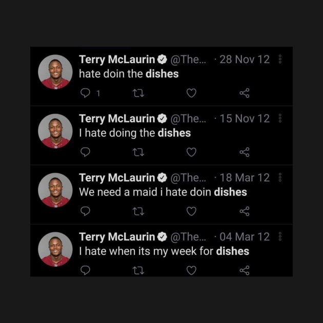 Terry McLaurin Hate Doin the Dishes by Wommanders Merch