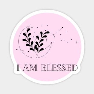 Affirmation Collection - I Am Blessed (Pink) Magnet