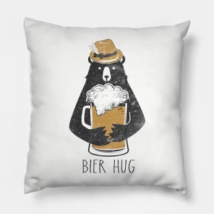 Funny Oktoberfest Bier Beer Bear Hug German Fun Party Pillow