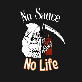 BBQ Sauce Lover Retro Grim Reaper Funny T-Shirt T-Shirt