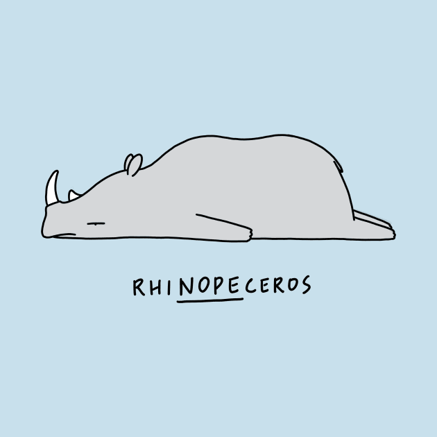 Moody Animals - Rhinoceros by Lim Heng Swee