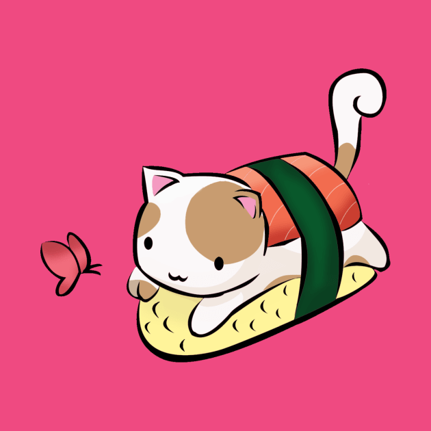 Sushi Cat by hollygiga