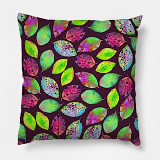 Neon leaves - color for your Autumn! Pillow