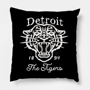 Detroit Baseball Vintage Pillow