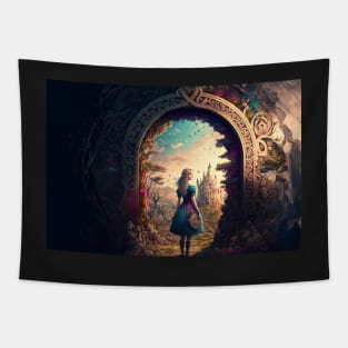 Alice in Wonderland wallpaper Tapestry