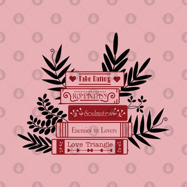 Bookish aesthetic | Romance tropes | Book stack by ArtistryWhims