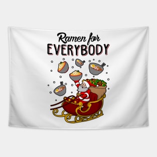 Ramen Ugly Christmas Sweater Tapestry