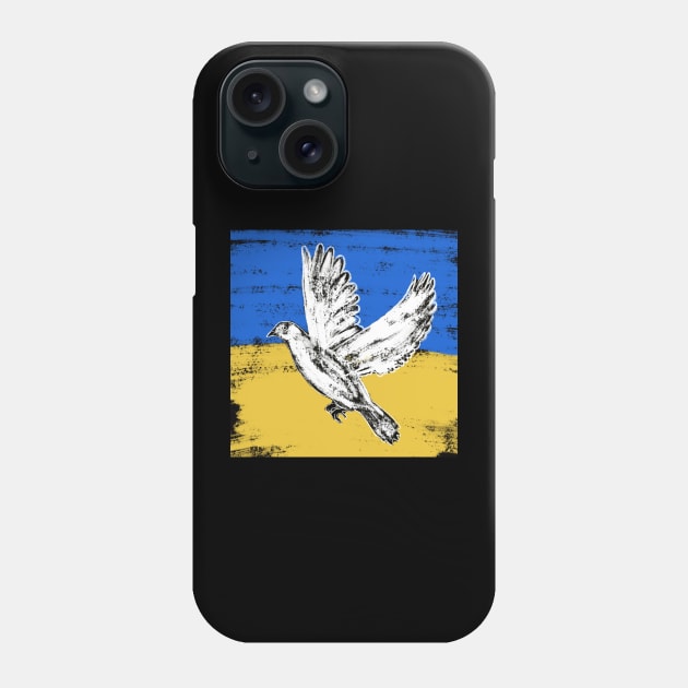 Dove of peace. Support Ukraine Phone Case by Nastya Li