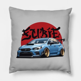 WRX STI Car Art - Subaru Impreza Widebody JDM Car Pillow