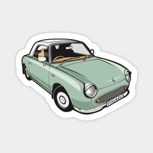 Nissan Figaro Emerald Green Magnet