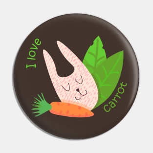 Carrot Lover Pin