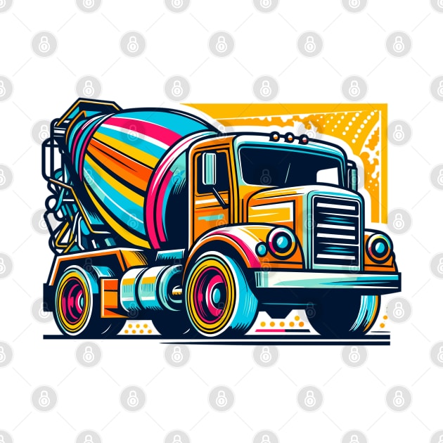 Concrete Mixer Truck by Vehicles-Art