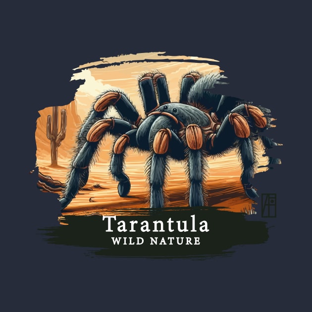 Tarantula - WILD NATURE - TARANTULA SPIDER -17 by ArtProjectShop