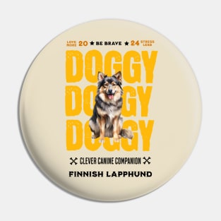 Doggy Finnish Lapphund Pin