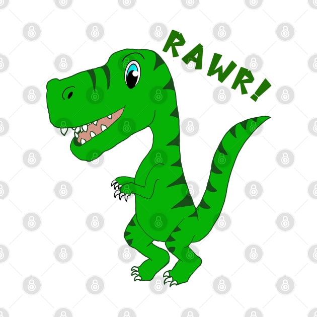 T-Rex Rawr! by AlissaJoyLeeArt 