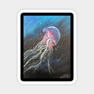 Jellyfish in the Deep Blue Sea Magnet