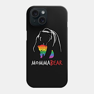 Rainbow Mama Bear Hug Love Support Parent Pride Lgbt Phone Case