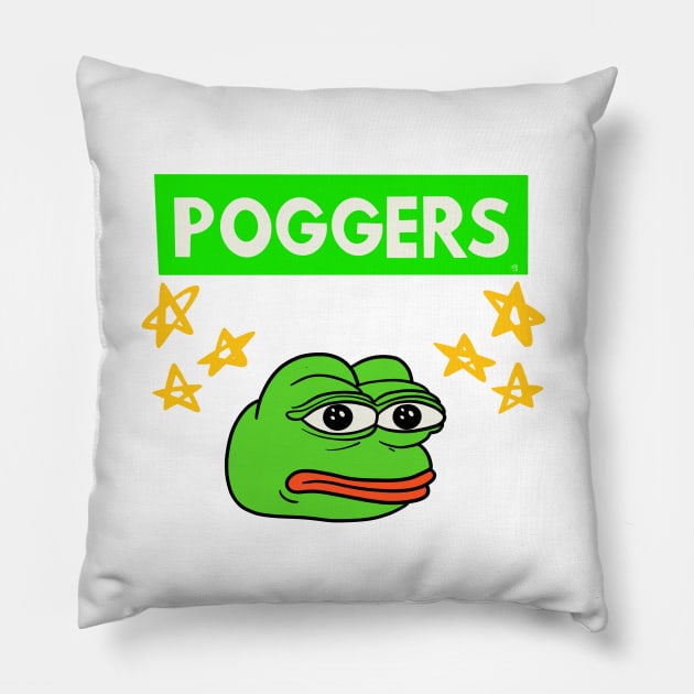 Pog Frog Pillow by Sketchy