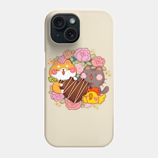 Sweet chocolate and roses. Phone Case